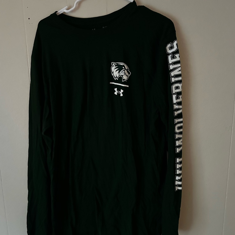 Under Armour Dark Green Long Sleeve Utah Valley University (UVU) shirt
